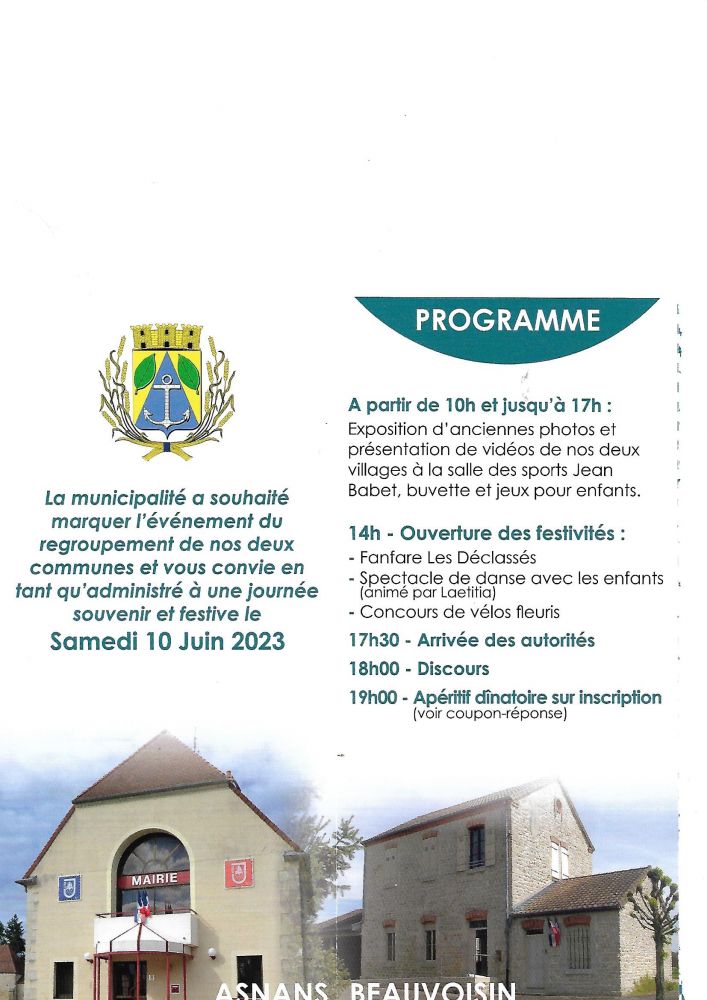 50 ans ASNANS - BEAUVOISIN 1973/2023